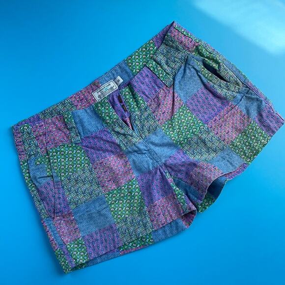 Vineyard Vines Women's Belt Loop Fly Zip Kentucky Derby Pull On Shorts Size 00 - Picture 2 of 6